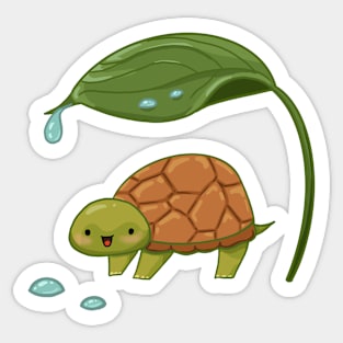 Little Leaf Turtle Sticker